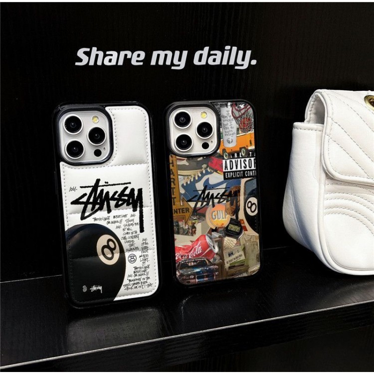 Stussy ステューシーブランドアップル16+ 16 pro max 16e 14 15 17 pro airケース激安パロディiPhone16 17 air 15pro max 16pro 13 12スマホカバー耐衝撃オシャレアップル AIR 17 16e 15 pro max 16 plusケース全機種対応パロディ
