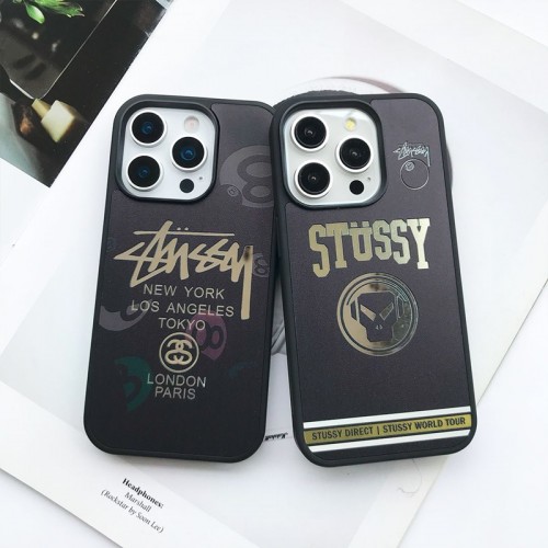 Stussy ステューシーアイフォン16 pro max 17 AIR 15 14 16 plusハイブランドケースiPhone 16 15 plus 16 17pro max Airブランドスマホケース芸能人愛用するブランドアイフォン17 16 pro15 16 pro maxケースカバー