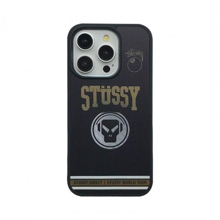 Stussy ステューシーアイフォン16 pro max 17 AIR 15 14 16 plusハイブランドケースiPhone 16 15 plus 16 17pro max Airブランドスマホケース芸能人愛用するブランドアイフォン17 16 pro15 16 pro maxケースカバー