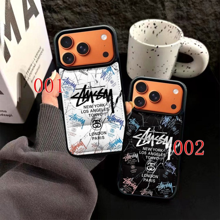 Stussy ステューシーブランドiPhone air 16 17 pro 15 16pro max ケースメンズブランドアップル16+ 16 pro max 16e 14 15 17 pro air 17eケース激安パロディiPhone 16 15 plus 16 17pro max Airブランドスマホケース
