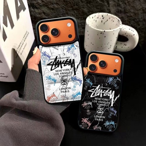 Stussy ステューシーブランドiPhone air 16 17 pro 15 16pro max ケースメンズブランドアップル16+ 16 pro max 16e 14 15 17 pro air 17eケース激安パロディiPhone 16 15 plus 16 17pro max Airブランドスマホケース