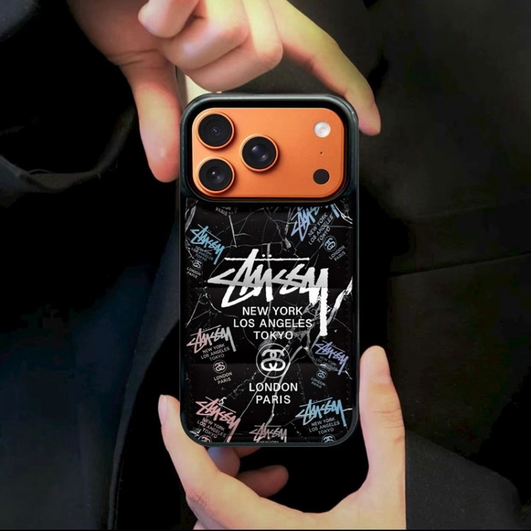 Stussy ステューシーブランドiPhone air 16 17 pro 15 16pro max ケースメンズブランドアップル16+ 16 pro max 16e 14 15 17 pro air 17eケース激安パロディiPhone 16 15 plus 16 17pro max Airブランドスマホケース