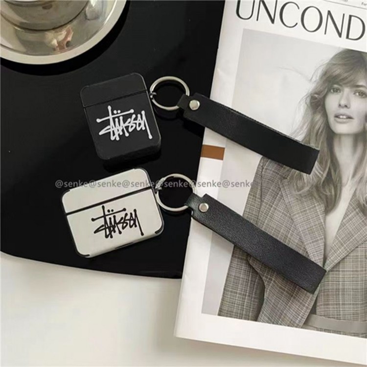 Stussy ステューシーブランドエアーポッズpro2 4 3 2 max保護ケースAirPods 3 4ブランドケース 携帯便利 ファッションかわいいエアーポッズ4/3/2/1カバー個性スニーカー形のairpods pro2 proケース ブランド 人気