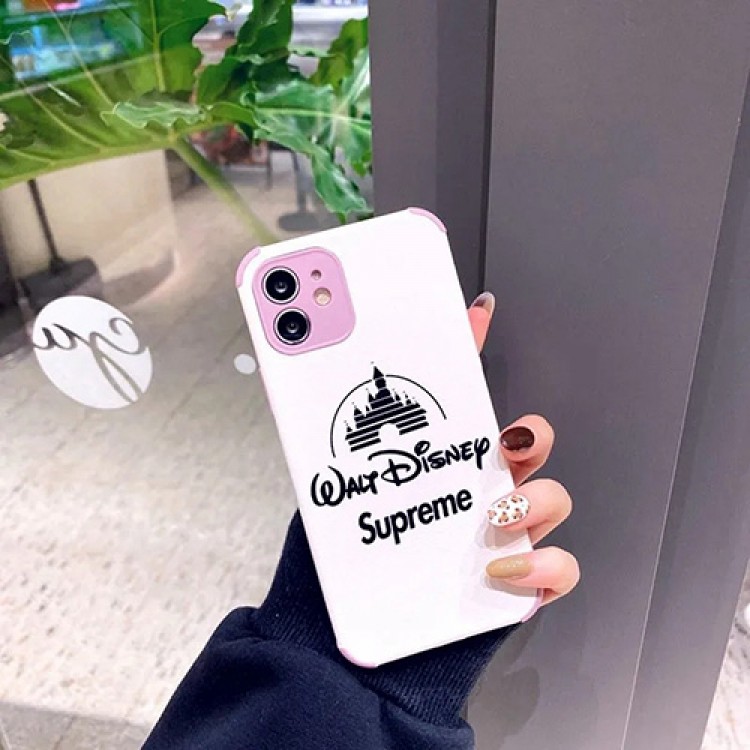 ブランドiphone13mini/13ケース Supreme アイフォン13pro/13pro maxカバー 落下保護 シュプリーム ＆Disneyアイフォン12Pro/12mini/12pro max/12保護ケース かわいい 漫画風 プリント  レディース iphone11pro/11pro max/11カバー メンズ シンプル 高品質