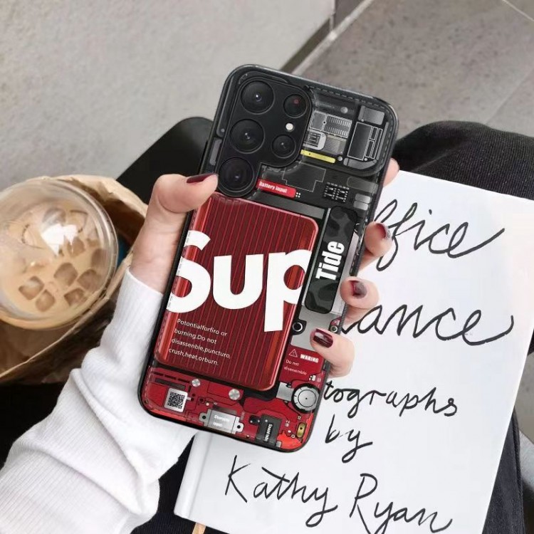 ブランド Supreme ギャラクシーA54 A53スマホケース 個性 オシャレ シュプリーム Galaxy S23 Ultra plusカバー 薄型 ファッション Samsung s22/s21+/s20ultraスマホカバー 落下保護 galaxy s22plus/s21ultra/s20ケース 放熱性よい Galaxy note20保護ケース メンズ