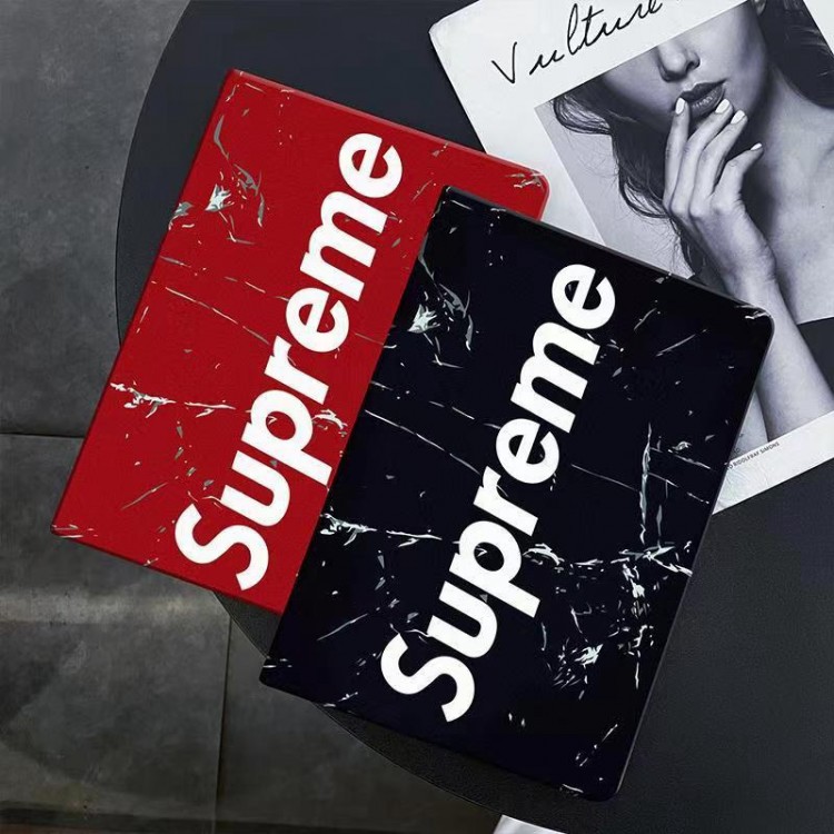 Supreme シュプリームブランド アイパッド10/9/8カバー 耐衝撃カワイイ ブランド アイパッドmini6保護カバー スタンドハイブランド アイパッド10 2023ケース激安アイパッド ポロ12.9/11インチケースカバー多機能性