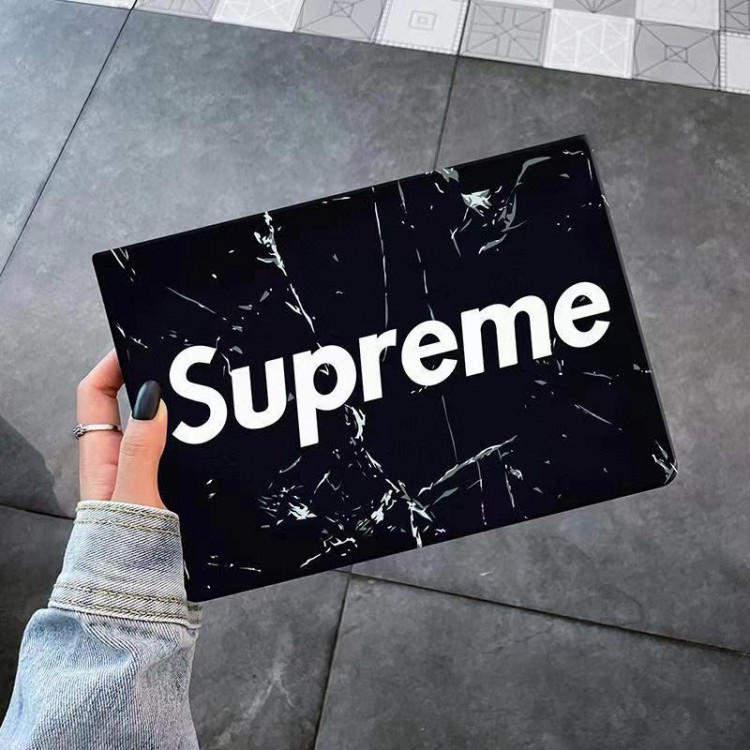 Supreme シュプリームブランド アイパッド10/9/8カバー 耐衝撃カワイイ ブランド アイパッドmini6保護カバー スタンドハイブランド アイパッド10 2023ケース激安アイパッド ポロ12.9/11インチケースカバー多機能性