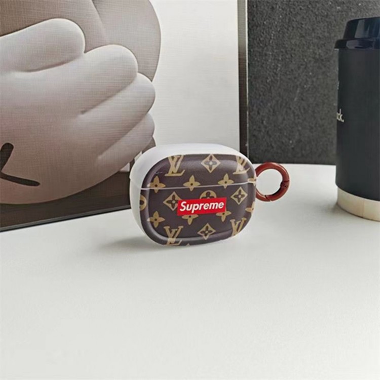 Lv ルイヴィトン Supreme シュプリームブランドエアーポッズpro2保護ケースAirPods 3ブランドケース 携帯便利 ファッションスニーカー形のairpods pro2ケース ブランド 人気メンズ向けAirPods 3/2/1ケースブランドかっこいい