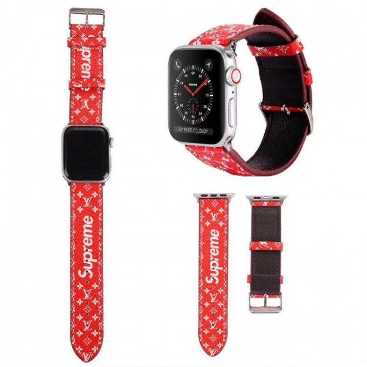 Supreme シュプリーム アップルウォッチ ultra 49mmブランドベストブランドiwatch 7 8 9 バンド 丈夫ブランド apple watch ultra 2 49mmシリコンバンド 痛くないApple Watch 9 ultra/8/7/6ブランドベルト 流行り