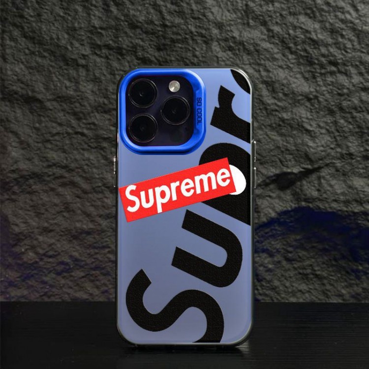 Supreme シュプリームブランドiPhone16 15 14pro maxケースメンズiPhone 16 15 plus 14 pro maxブランドスマホケース芸能人愛用するブランドアイフォン16 15 14 proケースカバー