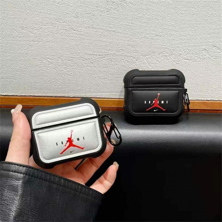 Jordan ジョーダンブランドエアーポッズpro2 4 3 2 max保護ケーススニーカー形のairpods 4 pro2 proケース ブランド 人気ブランドairpods 4 3/プロ2カバーパロディブランド若者オシャレエアーポッズ4 3 pro2/proケース耐衝撃