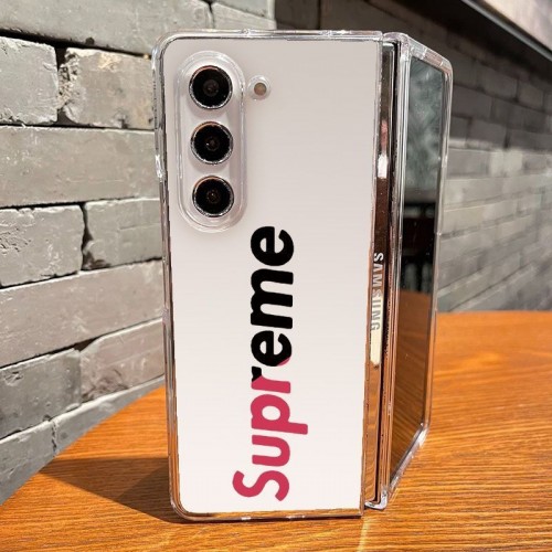 Supreme シュプリーム高級感galaxy z fold 7 6 5 4 3ケースハイブランドブランドスマホケース男女兼用かわいいsamsung z fold 7 6 5 4 flip7 6 5 4ケースカバー激安ブランド落下保護galaxy z flip3 4 5 6 7携帯カバーレディース