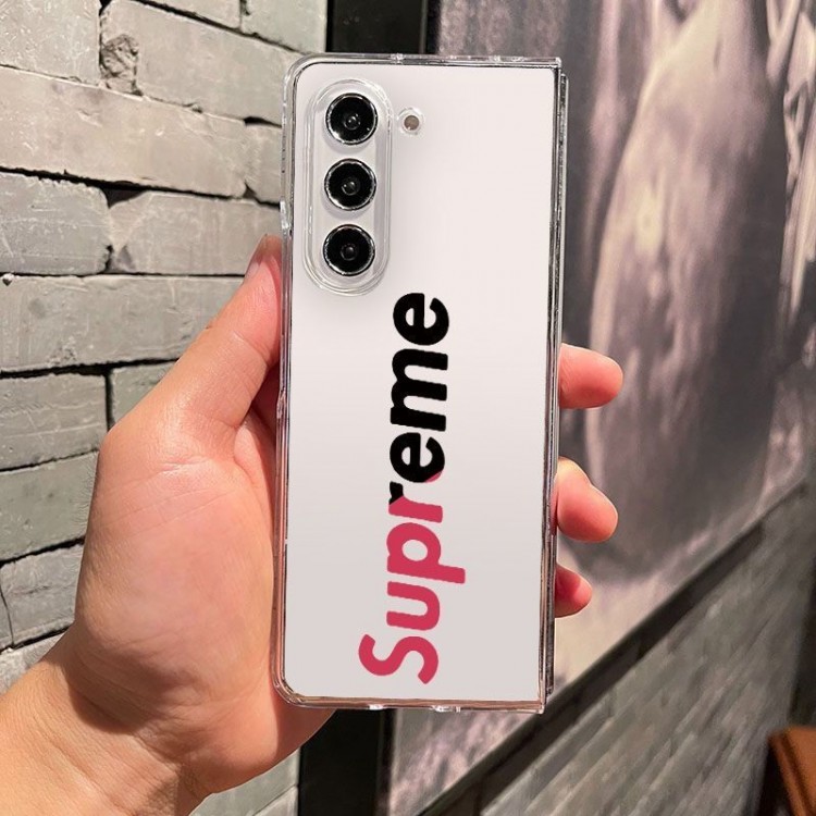 Supreme シュプリーム高級感galaxy z fold 7 6 5 4 3ケースハイブランドブランドスマホケース男女兼用かわいいsamsung z fold 7 6 5 4 flip7 6 5 4ケースカバー激安ブランド落下保護galaxy z flip3 4 5 6 7携帯カバーレディース
