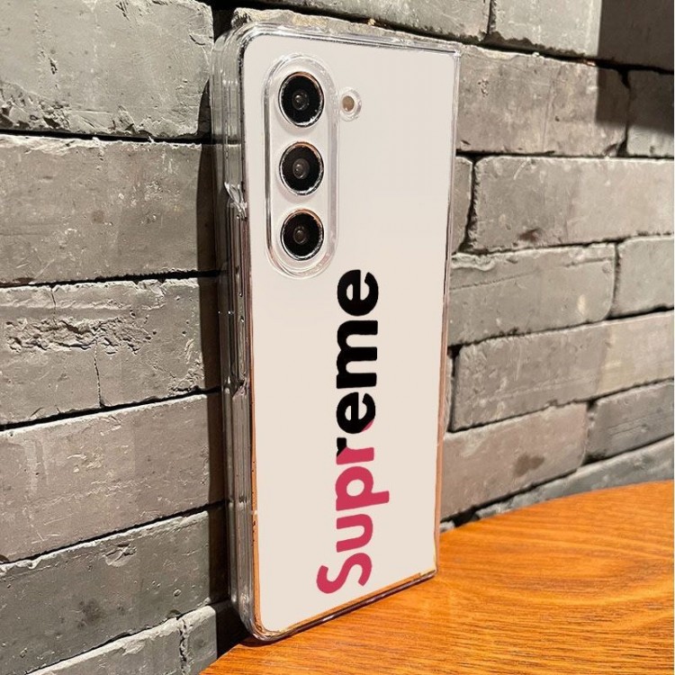 Supreme シュプリーム高級感galaxy z fold 7 6 5 4 3ケースハイブランドブランドスマホケース男女兼用かわいいsamsung z fold 7 6 5 4 flip7 6 5 4ケースカバー激安ブランド落下保護galaxy z flip3 4 5 6 7携帯カバーレディース