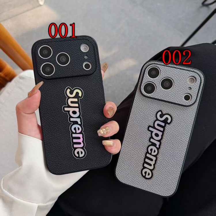 Supreme シュプリームブランドiPhone air 16 17 pro 15 16pro max ケースメンズアイフォン16 pro max 17 AIR 15 14 16 plusハイブランドケースiPhone 16 15 plus 16 17pro max Airブランドスマホケース