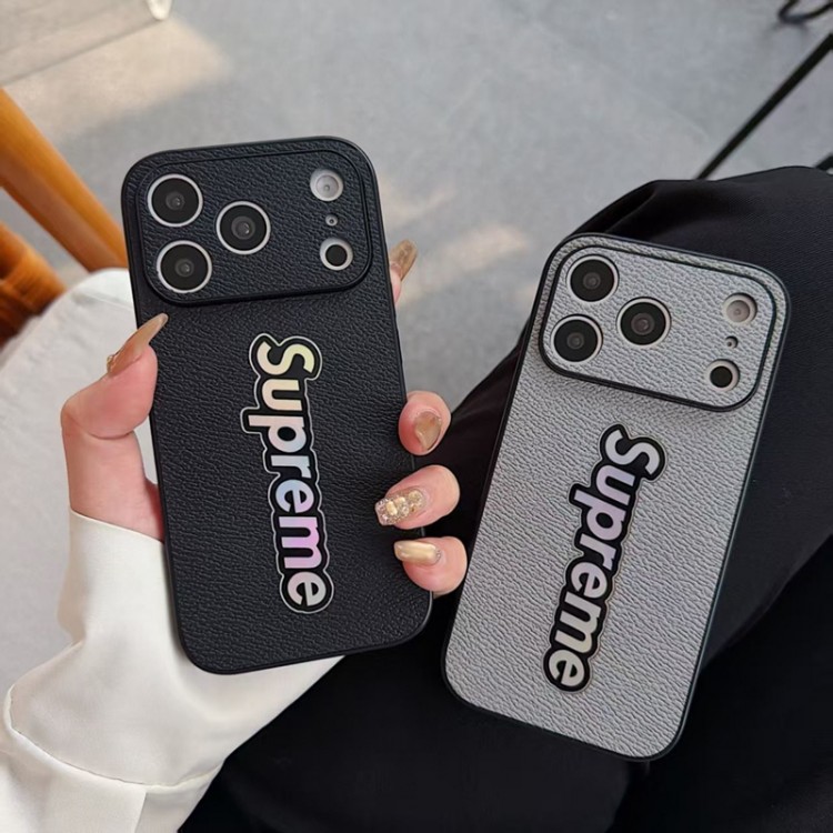 Supreme シュプリームブランドiPhone air 16 17 pro 15 16pro max ケースメンズアイフォン16 pro max 17 AIR 15 14 16 plusハイブランドケースiPhone 16 15 plus 16 17pro max Airブランドスマホケース
