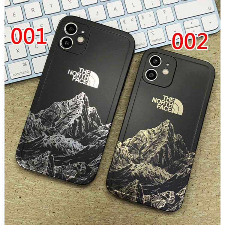 ブランド The North Face アイフォン13/13pro/13pro max保護カバー 個性 フィット 着脱便利 ザノースフェイス iphone12Pro/12/12pro maxソフトケースおしゃれ 雪山柄 メッキ加工 iphone11pro/11pro max/11カバー 流行り 手入れ安い 傷防止 メンズ レディース