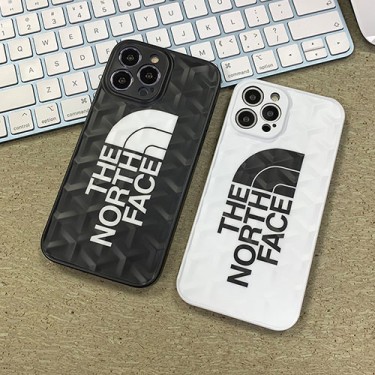 THE NORTH FACE アイフォン13pro max/13pro/13ケースブランド 黒白調 シンプル 個性 ザノースフェイス iPhone12pro/12pro max/12携帯カバー 創意凹凸紋 滑り止め iphone11pro max/11ソフトケース 落下保護 メンズ ファッション