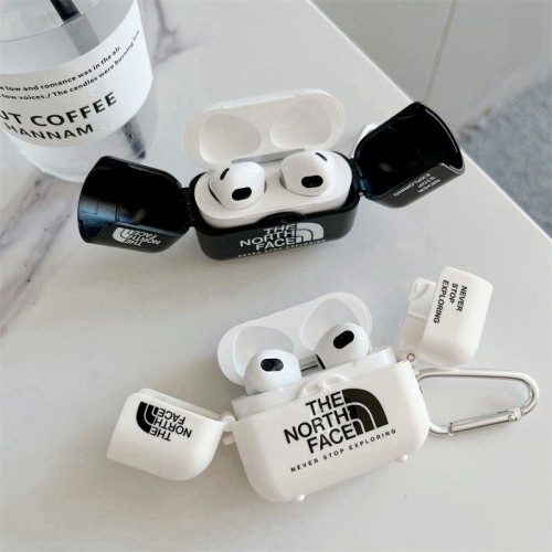 ブランドAirPods Pro2 ケースザノースフェイス 個性 デザイン the north face エアポーズ 3ケース 硬質TPU AirPods Pro全面保護カバー おしゃれ 耐衝撃 紛失防止 創意開閉