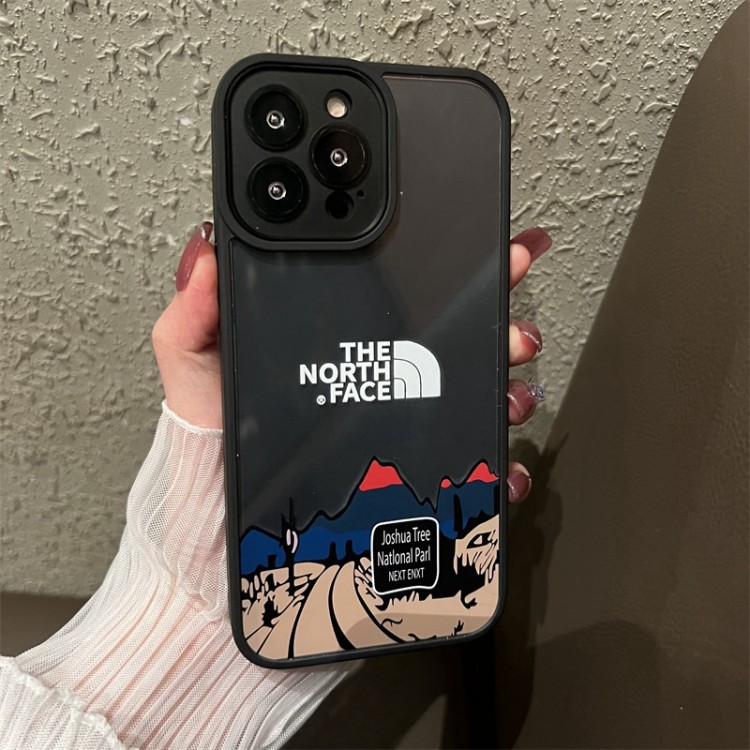 ブランドiPhone14Promaxケースザノースフェイス 加州道路の柄 The North Face アイフォン14+/14Pro/14スマホカバー 透明 ブラック iPhone13/13pro/13promaxケース 人気 おしゃれ かっこいい シンプル アップル12promaxケース軽量 放熱性