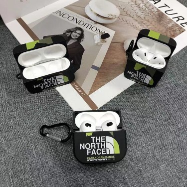 ザノースフェイス エアーポッズ PRO2 ケース 創意デザイン ブランド AirPods 3ケースthe north face シリコン 落下保護 airpods pro ケース キズ防止 AirPods pro2ケース2022新機種 ファッション 男性