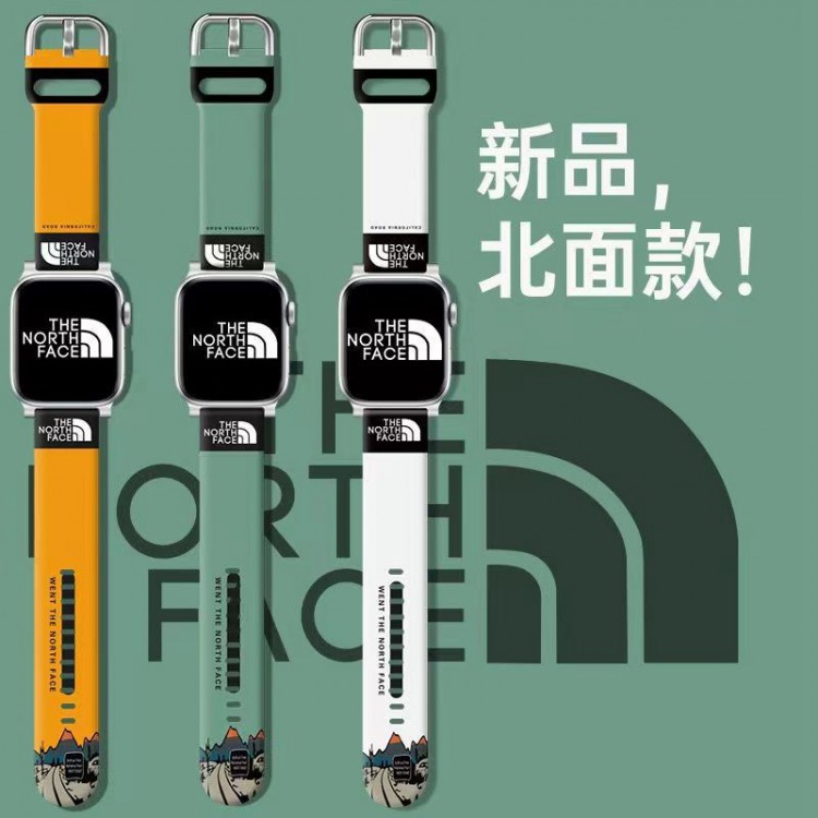 ザ・ノース・フェイス THE NORTH FACE高級感 Apple Watch se2/6/5/4/3/2/1ベルト 軽量 シリコン フィット 通気性男性向けアップルウオッチ se2/7 スポーツベルト 上質ブランドiwatch 7バンド 丈夫Apple Watch ultra/8/7/6ブランドベルト 流行り