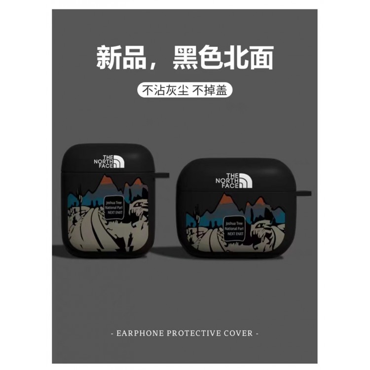 ザ・ノース・フェイス THE NORTH FACEブランドエアーポッズpro2保護ケースairpods proカバー 軽量 紛失防止AirPods 3ブランドケース 携帯便利 ファッションかわいいエアーポッズ3/2/1カバー個性