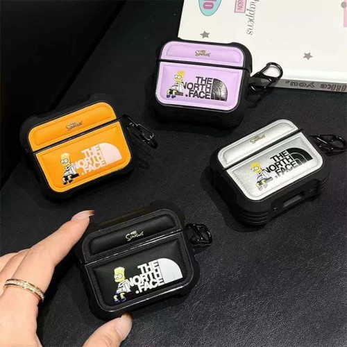 ザノースフェイス THE NORTH FACEブランドエアーポッズpro2 4 3 2 max保護ケースAirPods 3 4ブランドケース 携帯便利 ファッションかわいいエアーポッズ4/3/2/1カバー個性ブランド若者オシャレエアーポッズ4 3 pro2/proケース耐衝撃
