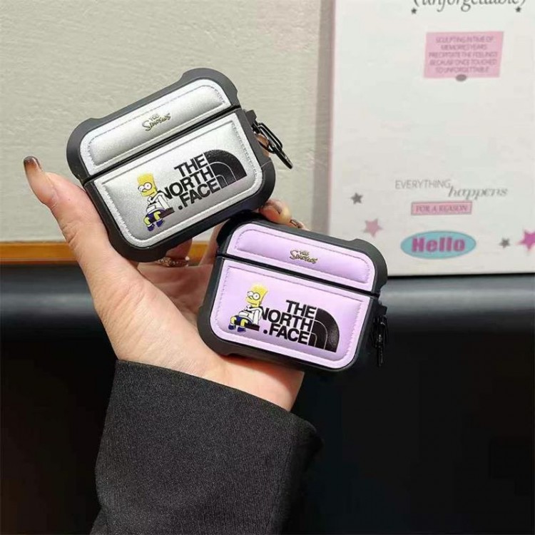 ザノースフェイス THE NORTH FACEブランドエアーポッズpro2 4 3 2 max保護ケースAirPods 3 4ブランドケース 携帯便利 ファッションかわいいエアーポッズ4/3/2/1カバー個性ブランド若者オシャレエアーポッズ4 3 pro2/proケース耐衝撃