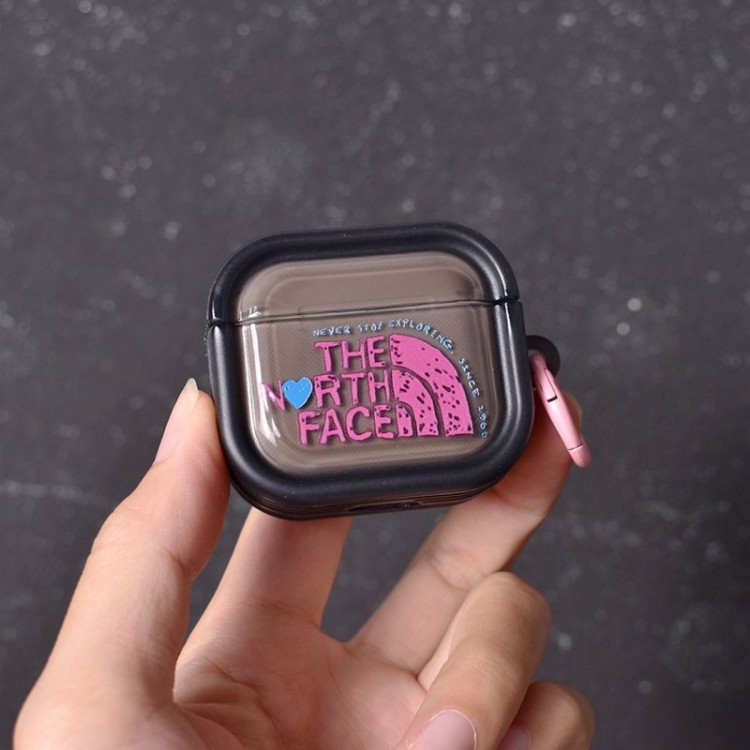 ザノースフェイス THE NORTH FACEブランドエアーポッズ プロ3 pro2 4 3 2 max保護ケースairpods 4 pro3 pro2 3カバー 軽量 紛失防止AirPods 3 4ブランドケース 携帯便利 ファッションブランドairpods 4 3/プロ2/ プロ3カバーパロディ