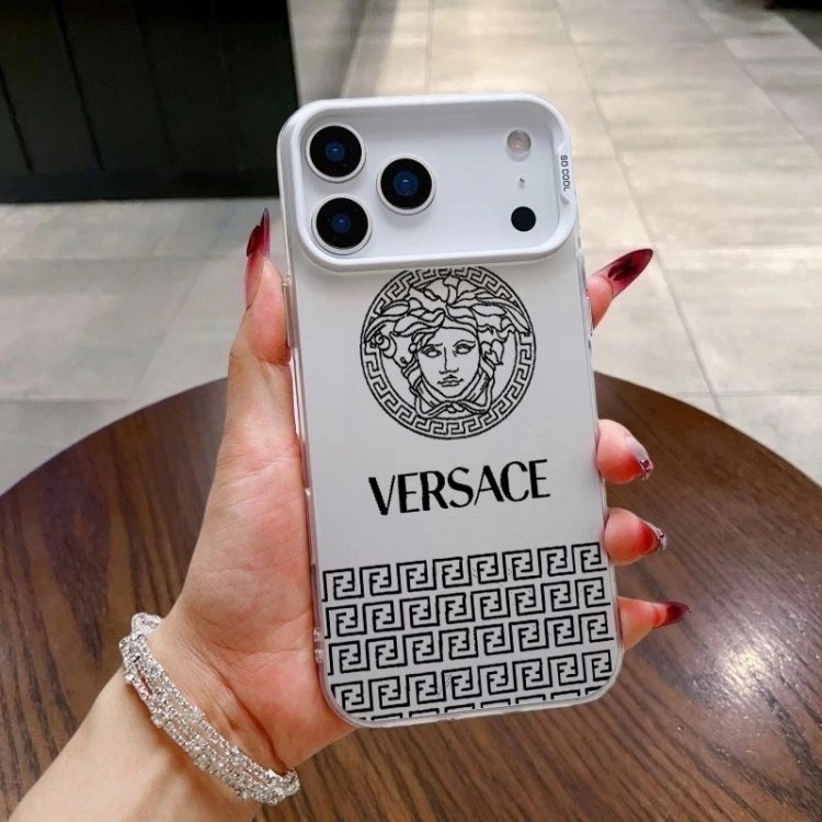 Versace ヴェルサーチブランドiPhone air 16 17 pro 15 16pro max ケースメンズiPhone16 17 air 15pro max 16pro 13 12スマホカバー耐衝撃オシャレ芸能人愛用するブランドアイフォン17 16 pro15 16 pro maxケースカバー
