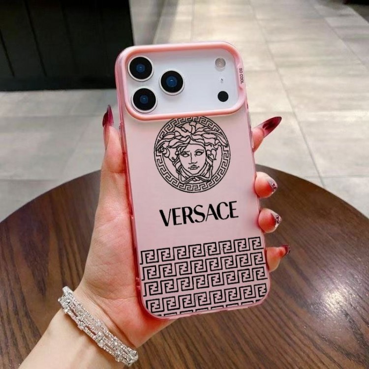 Versace ヴェルサーチブランドiPhone air 16 17 pro 15 16pro max ケースメンズiPhone16 17 air 15pro max 16pro 13 12スマホカバー耐衝撃オシャレ芸能人愛用するブランドアイフォン17 16 pro15 16 pro maxケースカバー