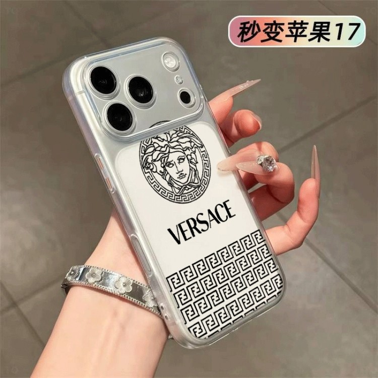 Versace ヴェルサーチェアイフォン16 18 pro max 17 AIR 15 14 16 plus 18ハイブランドケースiPhone 18 16 17 17e 15pro max 16pro スマホカバー耐衝撃オシャレ芸能人愛用するブランドアイフォン18pro max 17 16 pro15 16 pro maxケースカバー