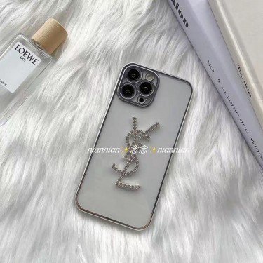 イヴサンローランiPhone 14plusケース キラキラ クリア カバー YSL ブランド iPhone 14PROケース 可愛い  TPU iPhone 14 pro maxカバー  耐衝撃 薄型 レンズ保護 アイフォン13 12 pro maxスマホケース iPhone 11ケース 女性 かわいい おしゃれ キラキラ シンプル ソフトケース