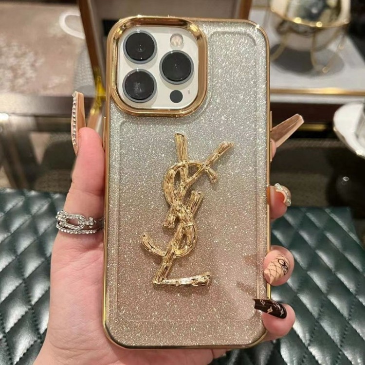 ブランド YSL アイフォン14pro maxスマホケース ブリンブリン 綺麗 イヴサンローラン iphone 14 pro/14plusカバー 塗装フレーム iphone 13 12 Pro maxケース オシャレ 金色カバー iphone14/11Pro maxカバー 立体ロゴ 贅沢溢れ 逸品 かわいい レディース愛用