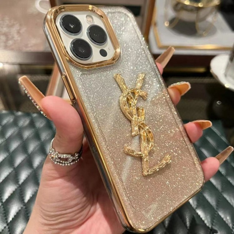 ブランド YSL アイフォン14pro maxスマホケース ブリンブリン 綺麗 イヴサンローラン iphone 14 pro/14plusカバー 塗装フレーム iphone 13 12 Pro maxケース オシャレ 金色カバー iphone14/11Pro maxカバー 立体ロゴ 贅沢溢れ 逸品 かわいい レディース愛用