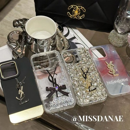 Ysl イブサンローランブランドiPhone15 14pro maxケースメンズアイフォン15 14 plusハイブランドケースブランドアップル15+ 14proケース激安パロディ