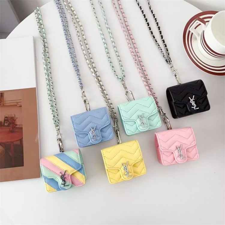 Ysl イブサンローランAirPods 3 4ブランドケース 携帯便利 ファッションかわいいエアーポッズ4/3/2/1カバー個性ブランドairpods 4 3/プロ2カバーパロディメンズ向けAirPods 4/3/2/1ケースブランドかっこいい