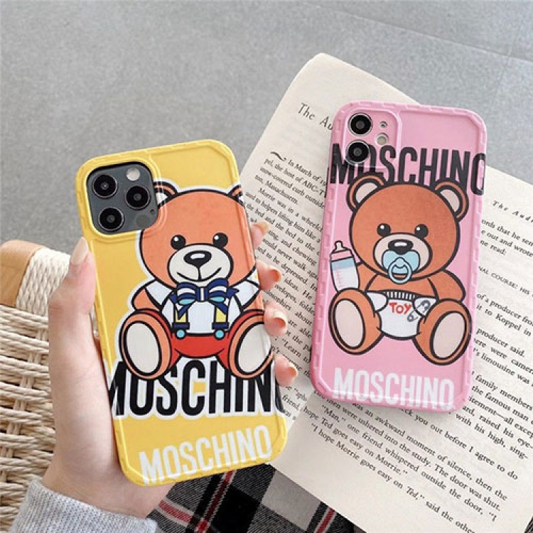 モスキーノ ブランド IPhone 12/12 pro/12 mini/12 pro max/11/11 pro/11 pro max/se2ケース お洒落 ジャケット ぬいぐるみ熊 Moschino ブランド アイフォンiphone x/xs/xr/x8/7/6/6s Plusカバー メンズ レディース