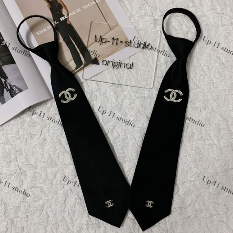ブランドシャネル ネクタイ CHANEL カジュアルネクタイ ブランド メンズネクタイ シャネル レディースネクタイ ココマーク おしゃれ 気質 アクセサリー韓国ファッション 小物アクセサリー