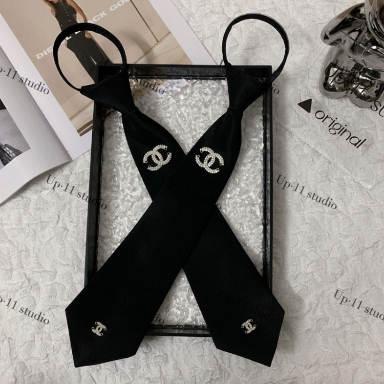 ブランドシャネル ネクタイ CHANEL カジュアルネクタイ ブランド メンズネクタイ シャネル レディースネクタイ ココマーク おしゃれ 気質 アクセサリー韓国ファッション 小物アクセサリー