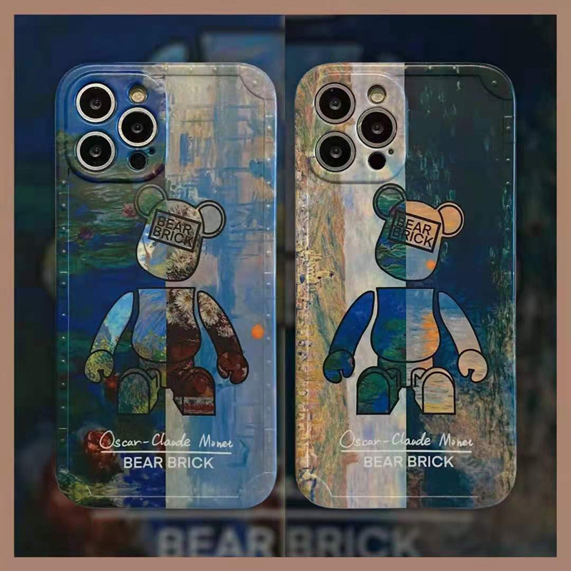 ブランドBearBrickiphone13/12proケースかわいい