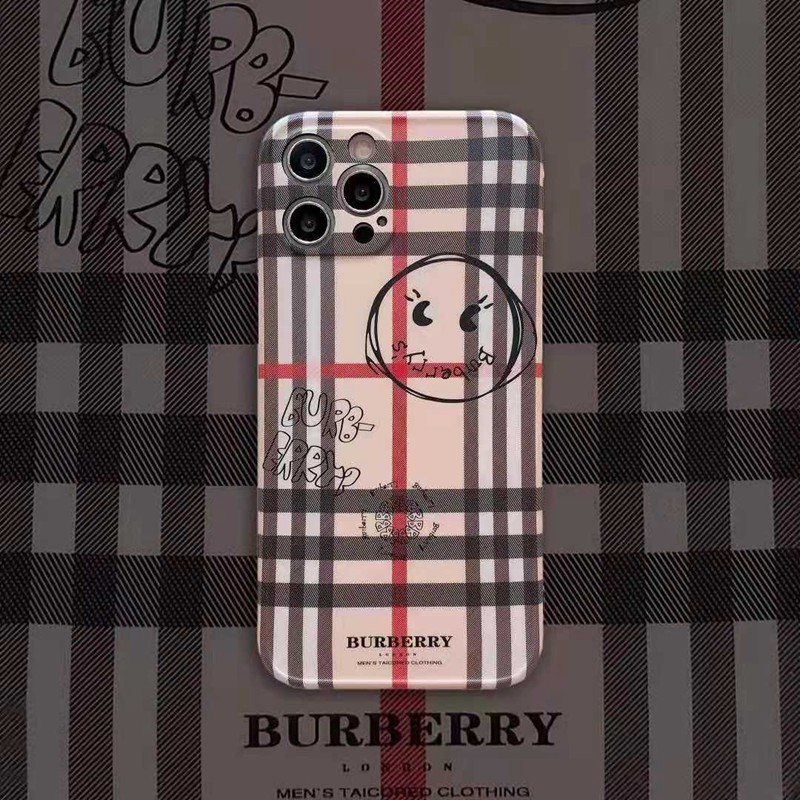 Burberryバーバリー ブランドiphone 12 mini/12 pro max/11 pro max/se2ケース 格子 人気 棒線柄 モノグラム ジャケット 男女兼用 アイフォン