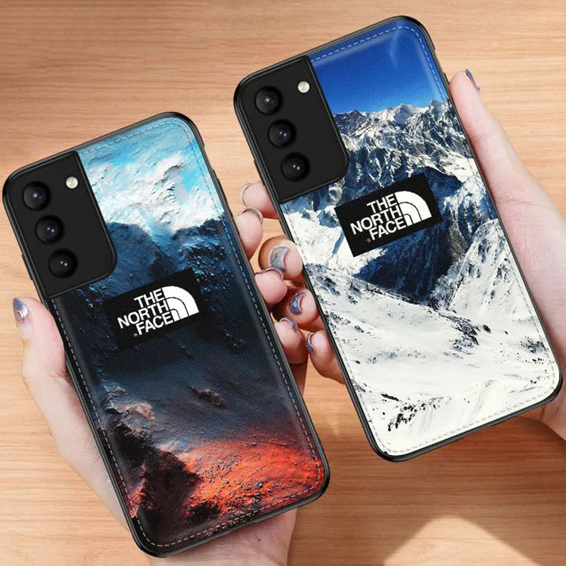 ザ・ノース・フェイス iphone 12 mini/12 pro max/11 pro max/se2ケース レザー 雪山柄 THE NORTH FACE ブランド シリコン Galaxy s21/21+/21ultra/s20/s20+/s20 ultra