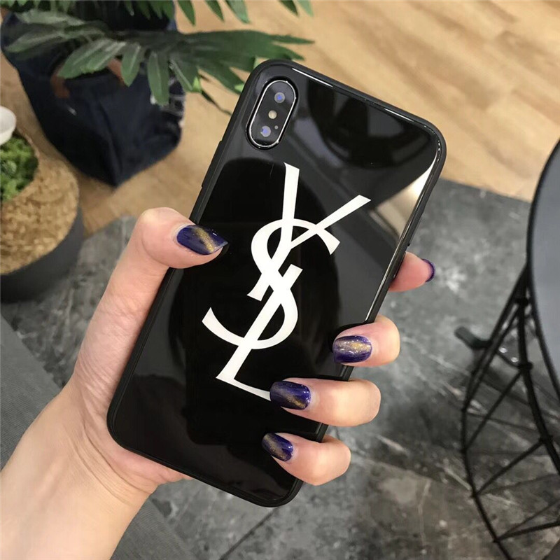 イブサンローラン ブランド iphone 12/11/11 pro/11 pro max/se2ケース YSL iPhone X/XS/XRケース ガラスカバー きらきら アイフォン