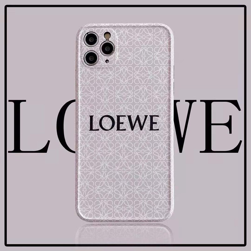 ロエベLoeweブランドiphone12pro/12mini/12pro max/11ケース シンプル モノグラム 女性向け アイフォンse2/x/xs/xr/8/7カバー