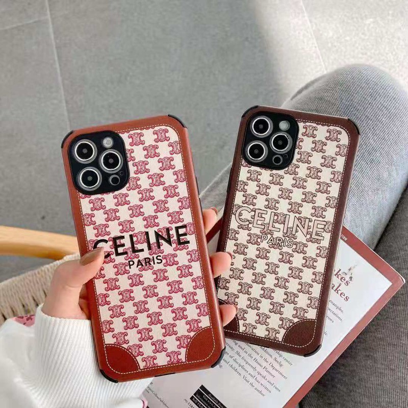 CELINE レザー風  iphone 12/12 pro/12 mini/12 pro max/11/11 pro/11 pro max/se2ケース セリーヌ 贅沢風 ブランド ジャケット型 モノグラム 四角保護