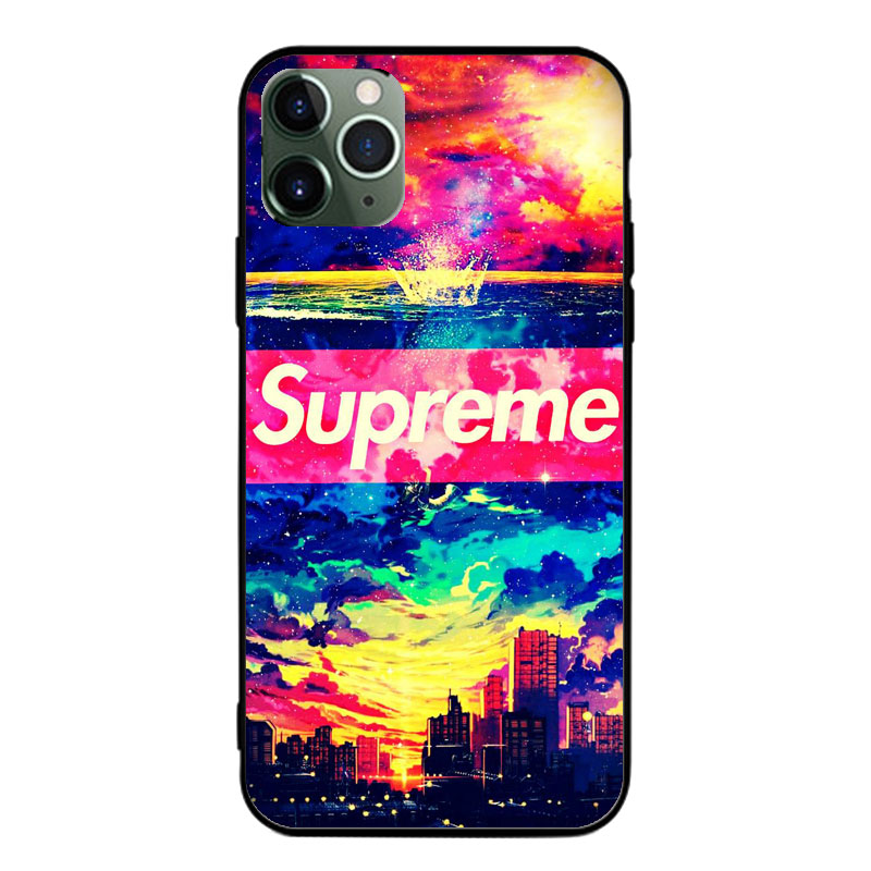 SupremeシュプリームAQUOS R5Gケースxperia5ii全機種対応 ブランドiphone12miniローズ カエデ葉 迷彩 ガラス ジャケット型 モノグラム Galaxy S20/a51 女性