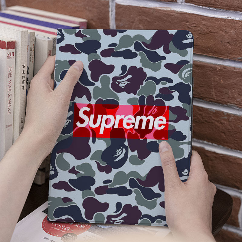 Supreme ipad8/7世代 pro 9.7/11inch 2020ケース ブランド シュプリーム ipad mini 4/5カバー BAPE ipad 5/6 9.7インチ カモフラージュ色