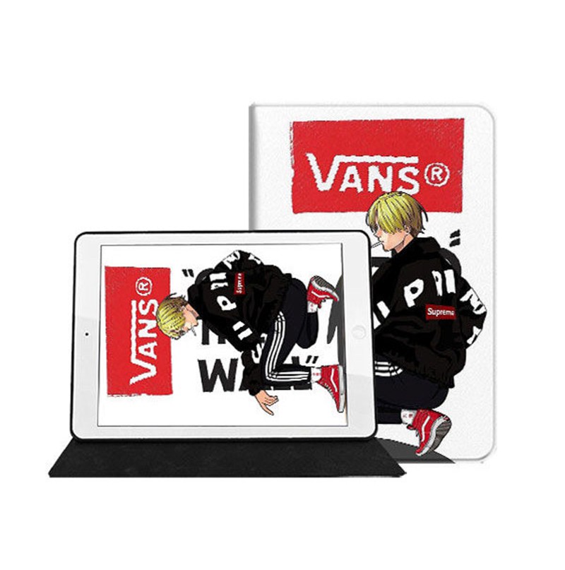 SUPREME&VANS コンボ ipad8/7世代 pro 9.7/11inch 2020ケース ブランド シュプリーム ipad mini 4/5カバー イケメン柄 ipad 5/6 9.7インチ 漫画風 すべてのipad機種対応